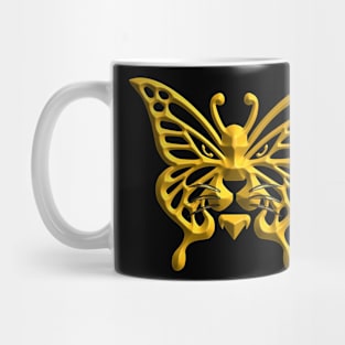 Wolf and butterfly 3d super soft blend drawing cute cool colorful Mug